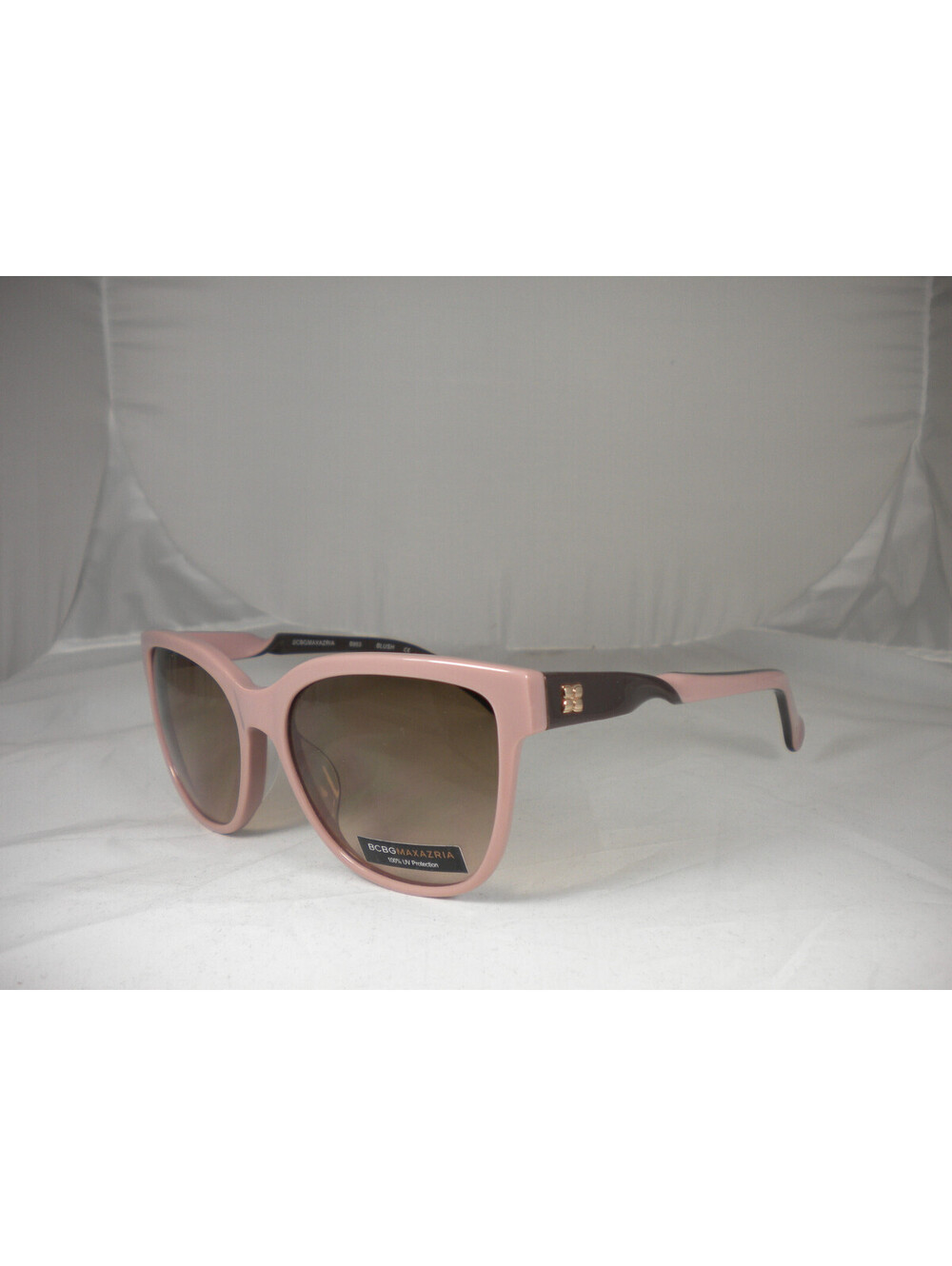 BCBGMAXAZRIA Women's Sunglasses Blush Plastic Frame